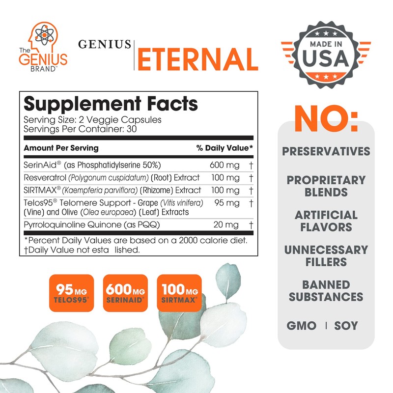 Genius Eternal, Anti-Aging Supplement