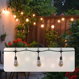 coutnier 20 PCS Screw Hooks with Safety Buckle, Heavy Duty Ceiling Hooks for Hanging Outdoor String Lights, Plants, Wind Chimes, 2.36 inches, Black