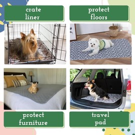 Premium Washable Pee Pads for Dogs, Reusable Puppy Pads, Dog Pee Pads - Environmentally Friendly, Potty Training Pads, Washable Puppy Pee Pads for All Breeds, Absorbant Wee Wee Pads for Puppies