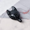 YGLINE Wolf Head Stone Statue,Polished Healing Crystal Hand-Carved Gemstone Crystal