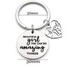 Inspirational 16th Birthday Key Chain "Beautiful Girl, You Can do