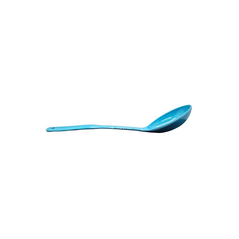 Handy Housewares 12.5" Long Handled Colorful Melamine Slotted Serving Spoon