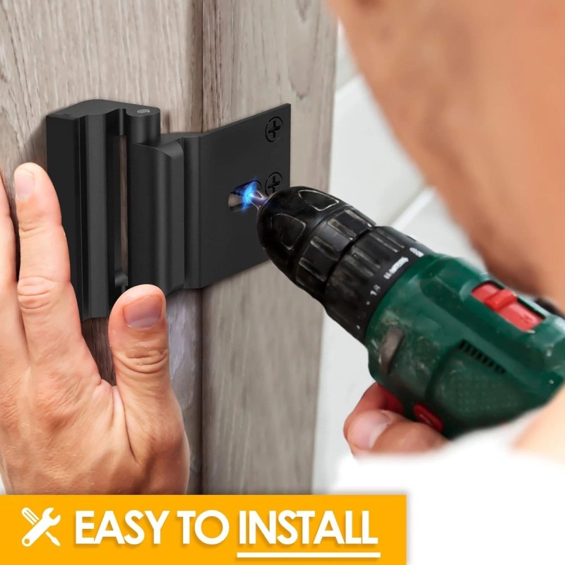 Yinore Inward Swing Door Lock Reinforcement Lock Door Locks Security