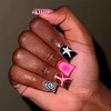 Duck Nails Press On with Junk Nail Charms | Black