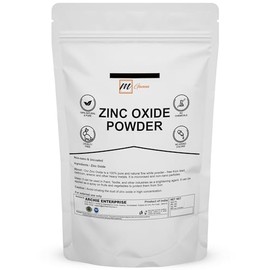 mGanna 100% Natural Zinc Oxide Powder Non-Nano and Uncoated for Cosmetic formulations 0.5 lbs / 227 GMS
