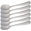 6 Ice Cream Spoons 14.5 x 3 cm Stainless Steel