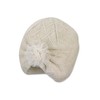Sterntaler Baby Girl Flower Beanie Hat, Ecru, 51, ecru
