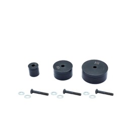 LOUDERLUN 3 Pieces Hole Punch & Flare Tool Dimple Plate Dies in Black: 5/8", 1-3/4", 2-1/2"