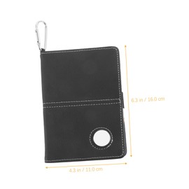 WHAMVOX PU Leather Golf Scorebook with Pencil and Scorecard Holder Compact Lightweight Golf Notebook for Recording and Durable Scorecard Protection Golfing Accessory for Players and