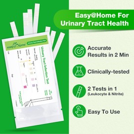 Easy@Home UTI Test Strips Monitor Urinary Tract Bladder Infections, 15 Pack Quick Urine Test Kit Reliable Urinalysis Results, OTC Use (UTI-15P)