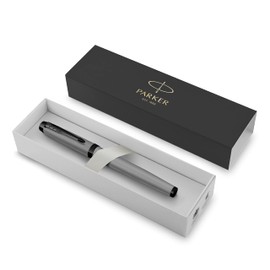 Parker IM Rollerball Pen | Matte Grey with Black Trim | Fine Point with Black Ink Refill | Gift Box