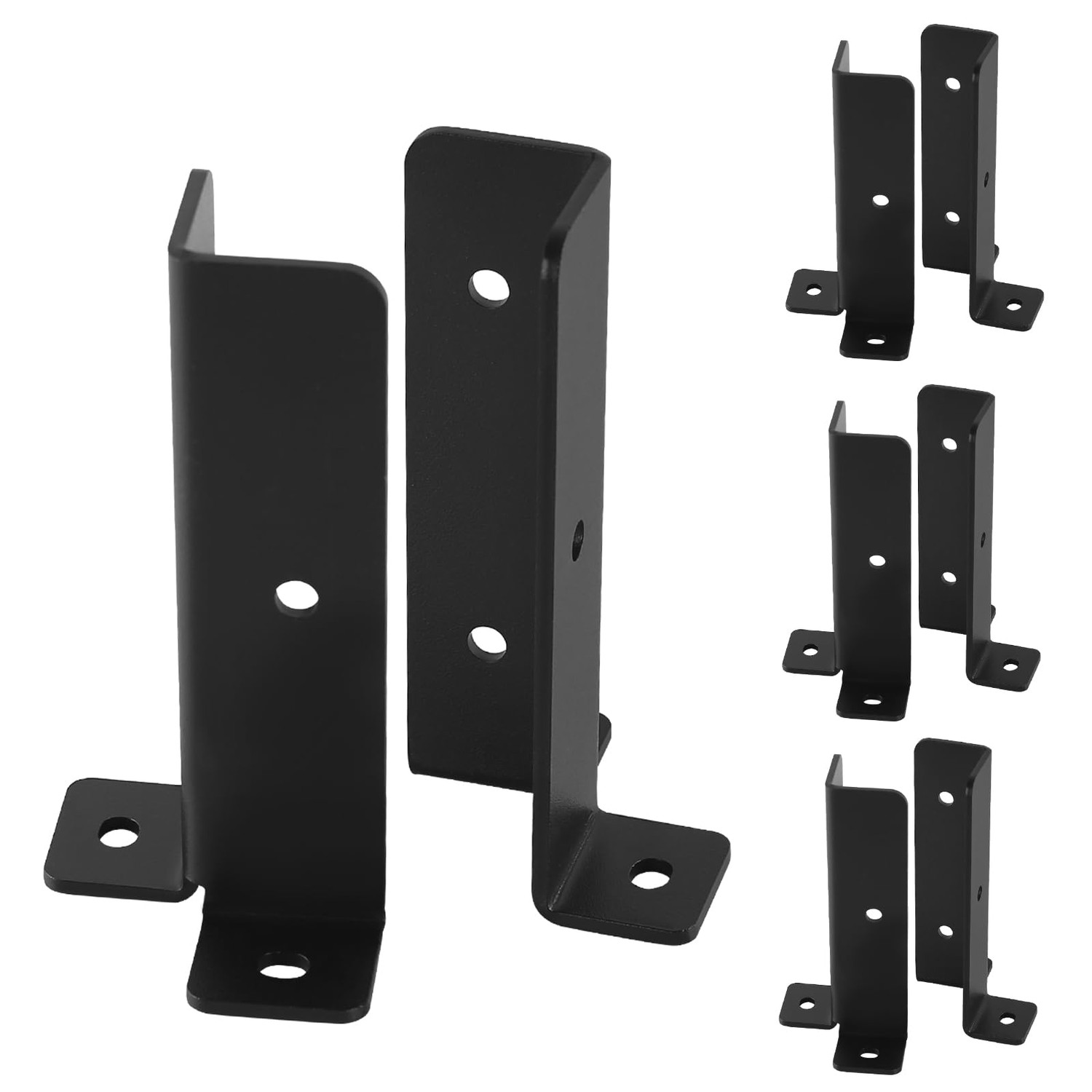 8 pcs Adjustable Deck Post Anchor Base Brackets,Heavy Duty Half Column ...