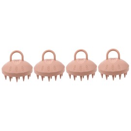 FOMIYES 4pcs Scalp Exfoliator Brush Wear-resistant Head Scraper Compact Scalp Massager Daily Travel Accessory