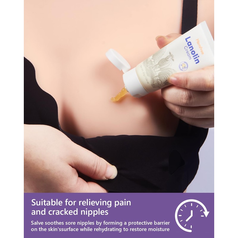 Breastfeeding Essentials Kit for Nursing Moms Nipple Relief, 60 Pcs