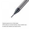 sourcing map Square Nose End Mill, 1mm Tip Dia Solid