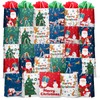Kidtion Christmas Gift Bags 30 PCS, 7.5"x9"x3.5" Durable Christmas Bags