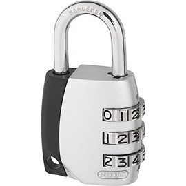 ABUS 179323 9345 Combination Lock 155/30SB/F, 30 mm, Silver
