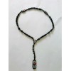 Rosario Santa Muerte 7 potencias Cristal Negro Rosary Holy Death