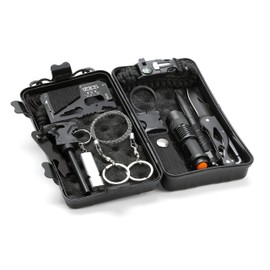 Blanko Survival Kit in Protective Box 10 Piece Outdoor Kit for Camping, Hiking, Survival Trips or Emergencies
