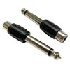 JAM2DAY 2 Pack of RCA Phono Female to 6.35mm Jack