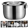 Ciieeo Stainless Steel Oil Basin with Lid Kitchen Multi Use