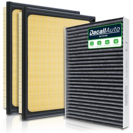 Dacall Engine & Cabin Air Filter Set for Toyota Sequoia V6-3.4L (2023-2025), for Tundra V6-3.4L (2022-2025). Replace 17801-F4010, CAF15028C, 871390-C010, WA11653