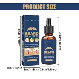 Pack of 2 Beard Roller Hair Beard Oil 30 ml Beard Growth Set Blue Beard Growth Agent Men Biotin Beard Growth Oil Serum Ideal for Stimulating Thick Beard and Hair Growth in Men