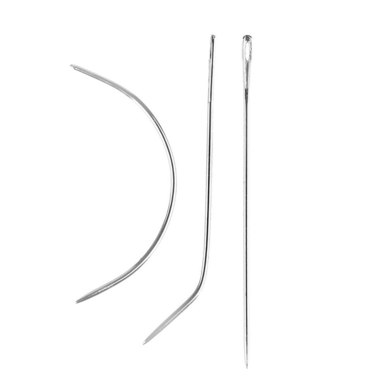 Beauty7 Beige Thread with Curved & Straight Needles Hand Sewing
