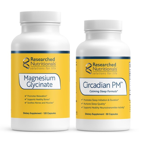 Researched Nutritionals Nighttime Support with Circadian PM and Magnesium Glycinate