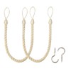BEL AVENIR Curtain Ropes Tiebacks Tie-Backs, Curtain Handmade Holdbacks with