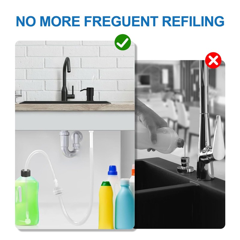 URSMART Soap Dispenser Extension Tube,Sink Soap Dispenser Extension Tube Kit