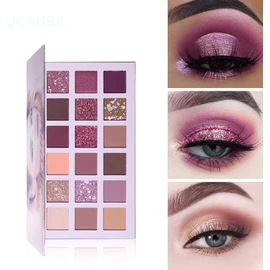 UCANBE 18 Colors Aromas New Nude Eyeshadow Palette Long Lasting Multi Reflective Shimmer Matte Glitter Pressed Pearls Eye Shadow Makeup Pallet