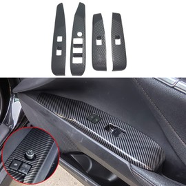 Kolya Interior Door Window Switch Panel Cover Window Control Button Trim for Toyota Camry 8th 9th Gen Accessories 2018 2019 2020 2021 2022 2023 2024 2025 (for Left Hand Drive)