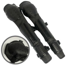 3-Stage Brush Cutter Knee & Shin Protector with One-Touch Lock Reinforced Plastic