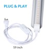Grow Light, 2ft T8,100W(4 x 25W, 600W Equivalent), Super Bright,
