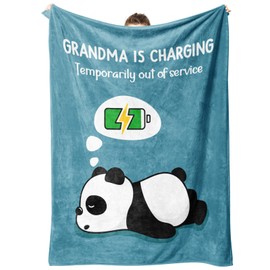 Leebbsin Grandma Gifts, Grandma Birthday Gifts- Soft Cute Grandma Blanket Throw- Granny Gifts, Birthday Gifts for Grandma from Grandchildren, Presents for Grandma/Grandmother, 60"x50"