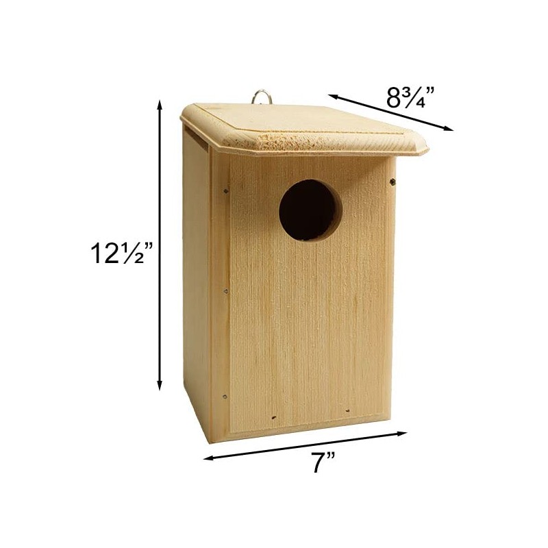 Bird Habitats Flycatcher House – Nest Box for Great Crested