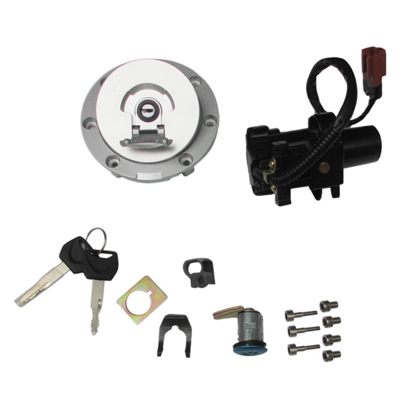 Ignition Switch Fuel Gas Cap Seat Lock Key Set for
