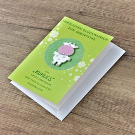 Perleberg High-Quality Birthday Card from the Lifestyle Collection with Cow Motif - Cool Birthday Card with Envelope - Premium Quality Birthday Cards 11.6 x 16.6 cm