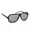 Komonee Black Shutter Shades Fun Novelty Plastic Party Retro Fancy