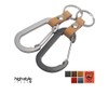 Highstyle Keychain, Tochigi Leather & Lightweight Aluminum Carabiner, Base Grade