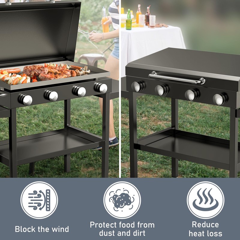 Hinged Lid for Blackstone Griddle 36 inch Griddle, Griddle Grill