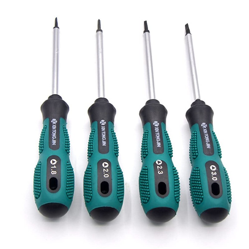 Fongmore 4 Pcs Triangle Screwdriver 1.8mm 2.0mm 2.3mm 3.0mm Non-Slip