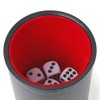 TUZAMA Felt Lined Professional Dice Cup - with 6 Dices