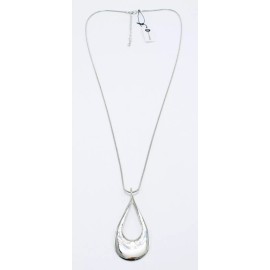 Bay To Baubles New Silver Twisted Teardrop Pendant Necklace by Bay to Baubles Stitch Fix #N2532