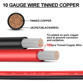 iGreely 2Pack SAE Extension Cable SAE Quick Connector Disconnect Plug for RV Trolling Motor Solar Panel 10AWG