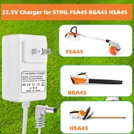 22.5V Charger for STIHL FSA45 BGA45 HSA45 Compatible with STIHL 45114005602/45114005603 Power Adapter Cord(White)