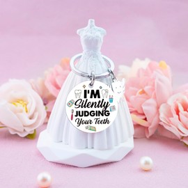 Iweca Dental Assistant Accessories For Doctor Dental Hygienist Gifts For Women Funny Dentist Keychain Dental Assistant Gifts For Birthday Dentist gifts For Women Men