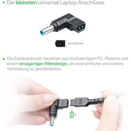 HKY 19V 3.42A 65W Universal Power Supply for Acer Aspire N15P6 N19H1 N15P5 N15W9 TravelMate N16Q15 N18P5 Acer C720 C720P PA-1650-80 GEEKOM IT11 IT8 MiniAir 11 NUC Mini PC PC Intel i3 , i5