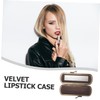 Baluue Portable Lipstick Case for Women Compact Lip Gloss Holder